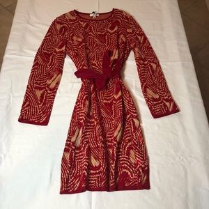 Vintage St. John red & gold dress - never worn.